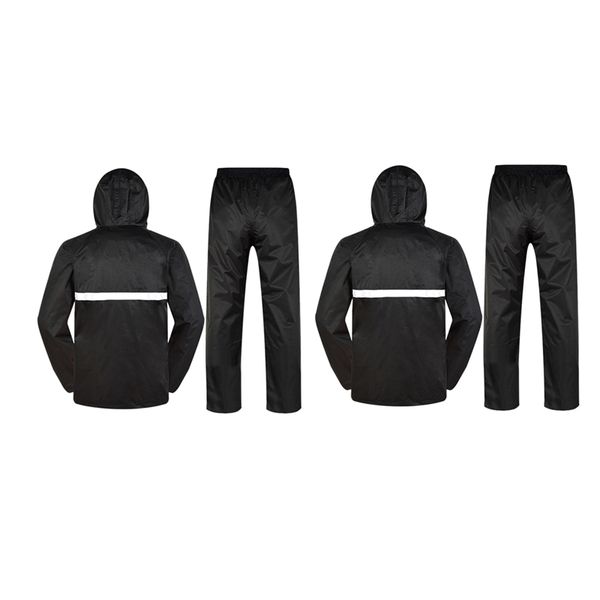 2 set reflective raincoat - sanitation worker clothes thickening overalls raincoat rain pants suit black - xxl & l
2 set reflective raincoat - sanitation worker clothes thickening overalls raincoat rain pants suit black - xxl & l