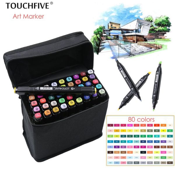 touchfive 30/40/60/80 colors drawing marker pen animation sketch art markers set for artist manga graphic based markers brush
touchfive 30/40/60/80 colors drawing marker pen animation sketch art markers set for artist manga graphic based markers brush