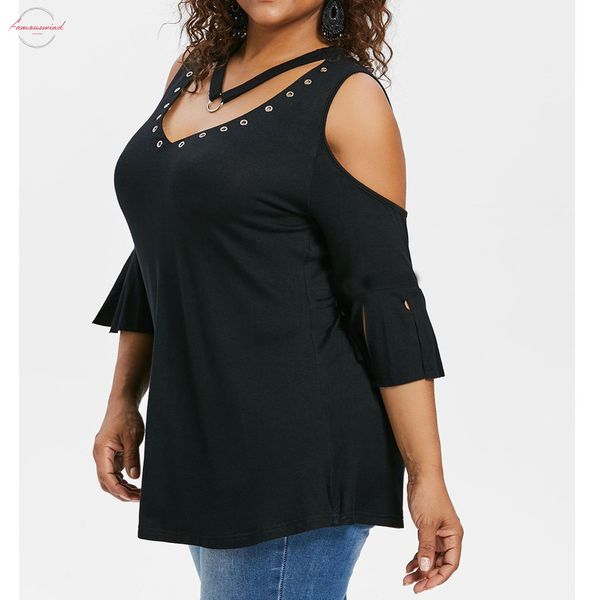fashion women t shirt plus size female shoulder tees summer women short sleeve for summer 2019 v neck tee, White
fashion women t shirt plus size female shoulder tees summer women short sleeve for summer 2019 v neck tee, White
