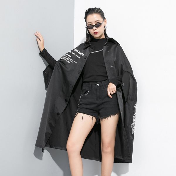 women streetwear hip hop punk gothic black long cardigan windbreaker lady oversized bat sleeve trench coat cloak shawl outerwear, Tan;black
women streetwear hip hop punk gothic black long cardigan windbreaker lady oversized bat sleeve trench coat cloak shawl outerwear, Tan;black