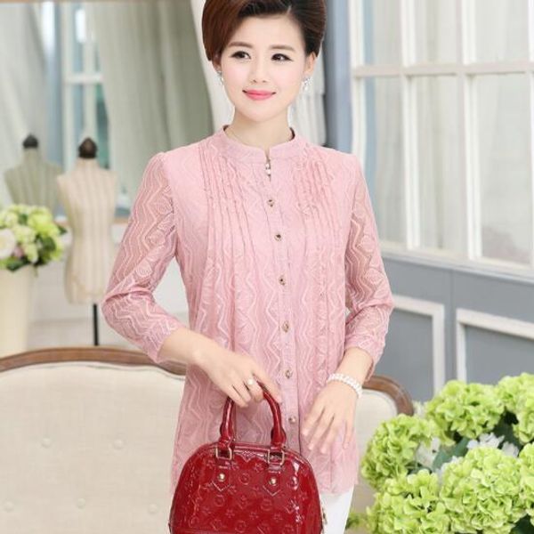 lace 2020 new women blouse spring new plus size middle age mother cardigan shirt dv484, White
lace 2020 new women blouse spring new plus size middle age mother cardigan shirt dv484, White