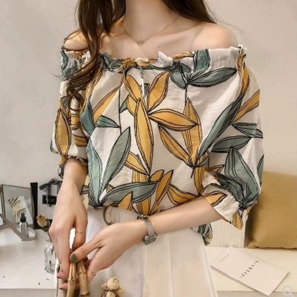plus size women korean shirts casual chiffon blouses off shoulder print shirts summer 2019 streetwear elegant ladies, White
plus size women korean shirts casual chiffon blouses off shoulder print shirts summer 2019 streetwear elegant ladies, White