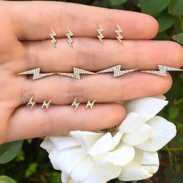 12 Pcs/set Women Punk Personality Crystal Lightning Gold Stud Earrings Set Exquisite Party Wedding Jewelry Accessories
12 Pcs/set Women Punk Personality Crystal Lightning Gold Stud Earrings Set Exquisite Party Wedding Jewelry Accessories