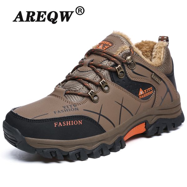 brand men's winter boots warm super men's high-quality waterproof leather sneakers hiking boots working shoes sizes 39-47, Black
brand men's winter boots warm super men's high-quality waterproof leather sneakers hiking boots working shoes sizes 39-47, Black