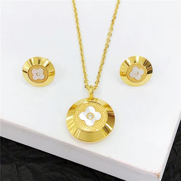 stainless steel natural shells round pendants necklace earings women choker jewelry clover trendy necklaces gold chain jewelry, Silver
stainless steel natural shells round pendants necklace earings women choker jewelry clover trendy necklaces gold chain jewelry, Silver
