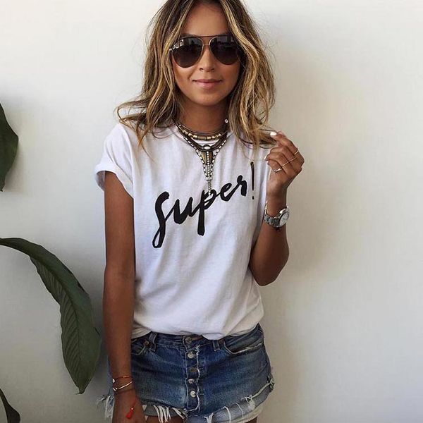 new 2017 summer women t-shirt print super t shirt white cotton letter tee harajuku tshirt
new 2017 summer women t-shirt print super t shirt white cotton letter tee harajuku tshirt
