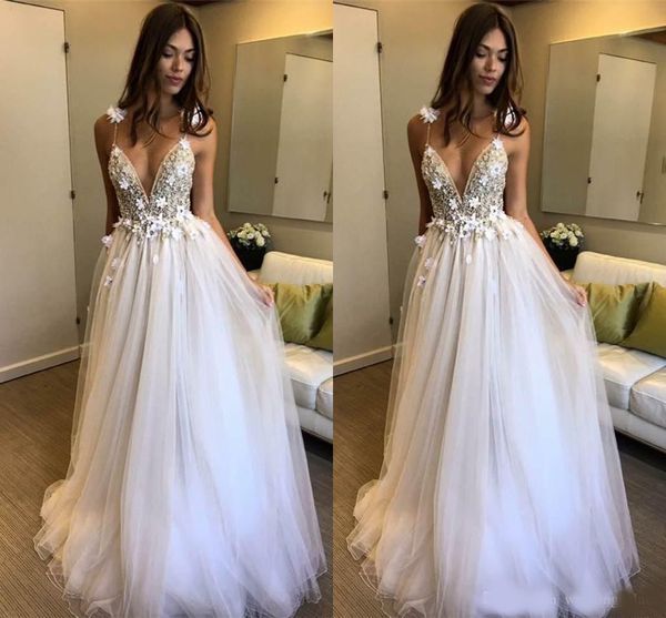 elegant deep v-neck a-line wedding dresses sleeveless zipper back appliques beaded bridal wedding gowns robe de mariee, White
elegant deep v-neck a-line wedding dresses sleeveless zipper back appliques beaded bridal wedding gowns robe de mariee, White