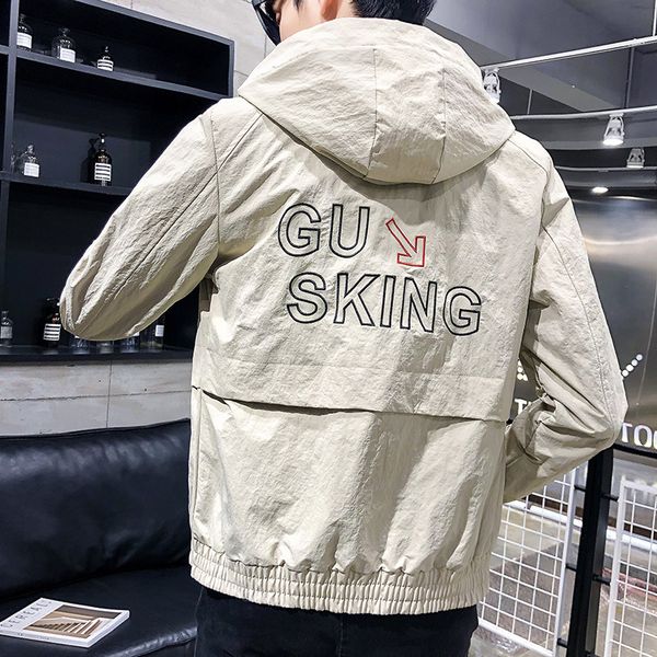 2019 весна новый стиль мужской пиджак корейский стиль простой капюшоном вышитые trend молодежи студенты красивый сыпучие-fit coat, Black;brown
2019 весна новый стиль мужской пиджак корейский стиль простой капюшоном вышитые trend молодежи студенты красивый сыпучие-fit coat, Black;brown