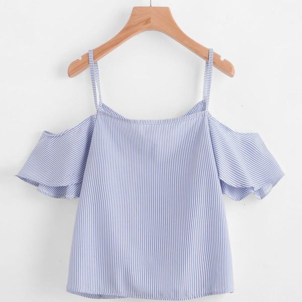 womens clothing women blouse feitong women summer blue slash neck pinstripe blouse shoulder blue fashion ladies blouses summer, White
womens clothing women blouse feitong women summer blue slash neck pinstripe blouse shoulder blue fashion ladies blouses summer, White