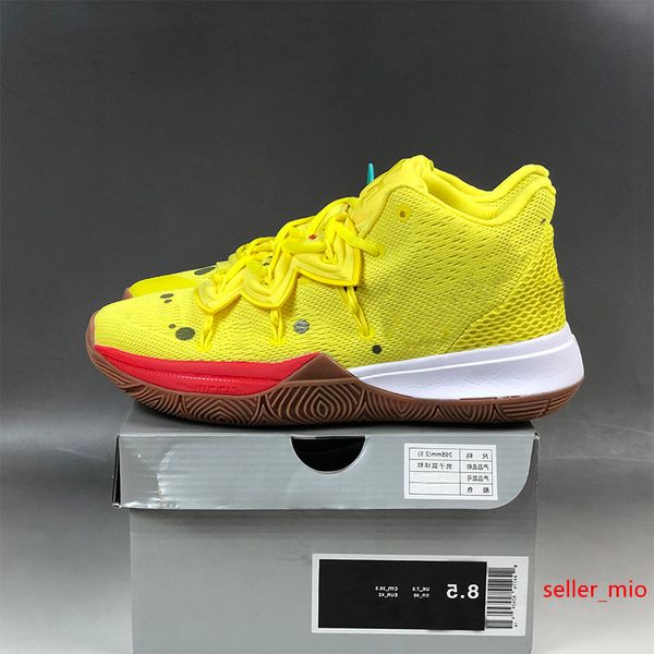 kyrie 5 spong bob basketball shoes 2019 mens cartoon yellow official designer athletic sport sneaker trainer size 40-46
kyrie 5 spong bob basketball shoes 2019 mens cartoon yellow official designer athletic sport sneaker trainer size 40-46