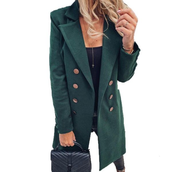 slim trentch coat jacket women wool double breast a-line lapel collar warm outwear cape coat slim long autumn spring clothing, Black
slim trentch coat jacket women wool double breast a-line lapel collar warm outwear cape coat slim long autumn spring clothing, Black