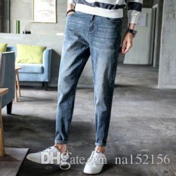 2019 spring new men's jeans trim small feet pants everything jeans colorless, original cowboy, Blue
2019 spring new men's jeans trim small feet pants everything jeans colorless, original cowboy, Blue
