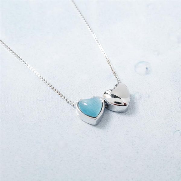 100% sterling silver blue opal double heart necklaces & pendants for women romantic style jewelry 925-224
100% sterling silver blue opal double heart necklaces & pendants for women romantic style jewelry 925-224