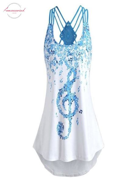 дамы бандажи рукавов жилет топ музыкальные примечания печать strappy tank tops летняя майка tank top женщины tank top chaleco de verano410, White
дамы бандажи рукавов жилет топ музыкальные примечания печать strappy tank tops летняя майка tank top женщины tank top chaleco de verano410, White