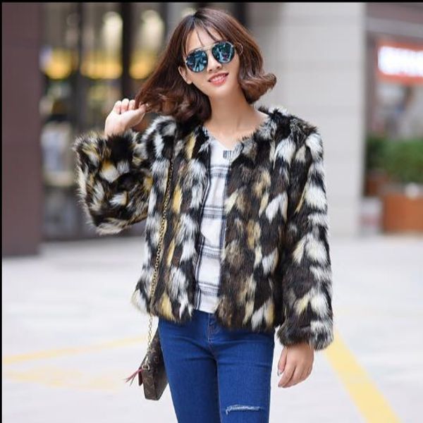 furry 2019 winter women's faux fur jacket artificial fur overcoat furry coat femme plus size fake outwear z324, Black
furry 2019 winter women's faux fur jacket artificial fur overcoat furry coat femme plus size fake outwear z324, Black