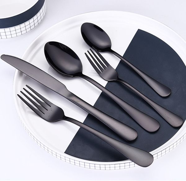 2color high-grade cutlery flatware set fork knife spoon stainless steel black colorful dinnerware set cutlery tableware set 20pcs
2color high-grade cutlery flatware set fork knife spoon stainless steel black colorful dinnerware set cutlery tableware set 20pcs