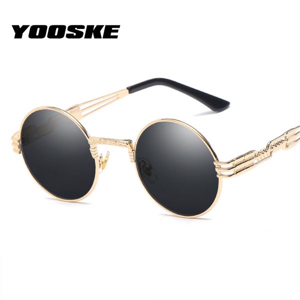 yooske round steampunk sunglasses men metal gothic glasses women brand designer sun glasses uv400, White;black
yooske round steampunk sunglasses men metal gothic glasses women brand designer sun glasses uv400, White;black