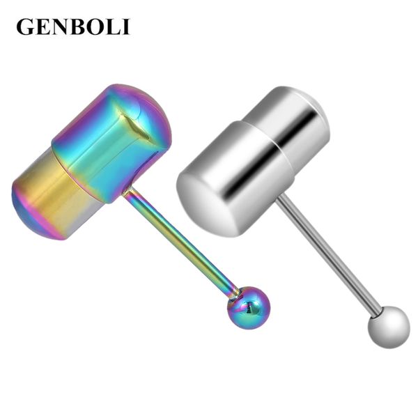 genboli rock vibrating tongue ring tongue piercing stainless steel body jewelry with 2 batteries painless health jewelry, Slivery;golden
genboli rock vibrating tongue ring tongue piercing stainless steel body jewelry with 2 batteries painless health jewelry, Slivery;golden