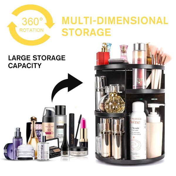 large desk360 degree makeup organizer rotating adjustable multi-function cosmetic storage box brush holder jewelry organizer
large desk360 degree makeup organizer rotating adjustable multi-function cosmetic storage box brush holder jewelry organizer