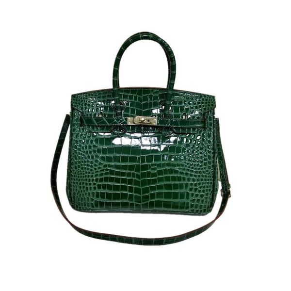 quality lady leather fashion totes bag, turn lock closure, double handles, calf leather embossed croco print medium size 35
quality lady leather fashion totes bag, turn lock closure, double handles, calf leather embossed croco print medium size 35