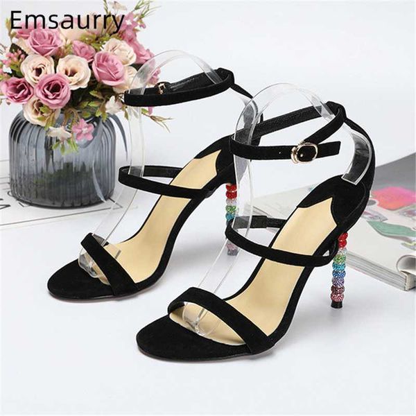 suede narrow band high heel sandals women cover heels iridescent beading heel concise open toe summer 2020 shoes woman, Black
suede narrow band high heel sandals women cover heels iridescent beading heel concise open toe summer 2020 shoes woman, Black