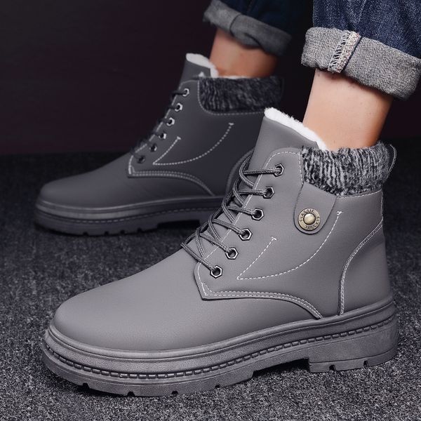 popular autumn winter leather men boots new lace-up keep warm plush snow sneaker male high breathable ankle boots mens
popular autumn winter leather men boots new lace-up keep warm plush snow sneaker male high breathable ankle boots mens