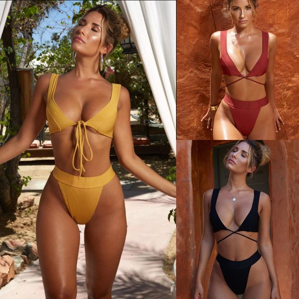 дизайнер купальники бикини для женщин 2019 бикини spandex установить sexy высокой талии купальники купальник бинты out solid майо de femme, White;black
дизайнер купальники бикини для женщин 2019 бикини spandex установить sexy высокой талии купальники купальник бинты out solid майо de femme, White;black