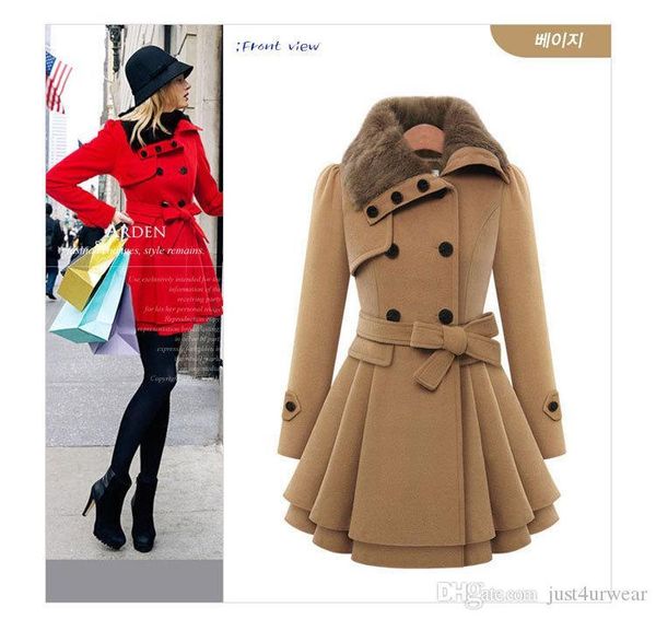 womens fashion slim a-line long coats woman wool blends outerwear double breasted coats winter warm women clothes plus size m-4xl, Black
womens fashion slim a-line long coats woman wool blends outerwear double breasted coats winter warm women clothes plus size m-4xl, Black