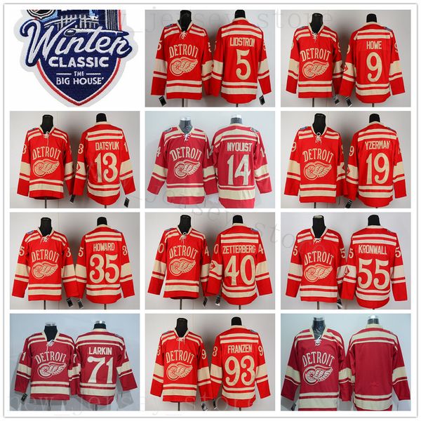 2014 winter classic detroit red wings ice hockey jerseys howe lidstrom datsyuk howard henrik kronwall larkin franzen chelios dekeyser tatar, Black;red
2014 winter classic detroit red wings ice hockey jerseys howe lidstrom datsyuk howard henrik kronwall larkin franzen chelios dekeyser tatar, Black;red