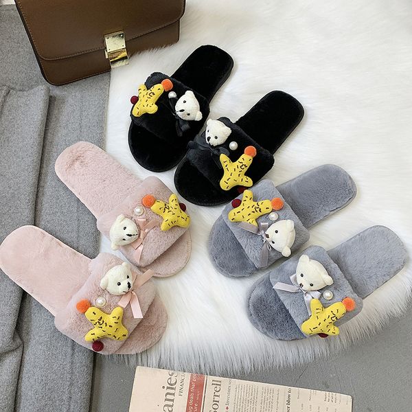 shoes woman 2019 flock plush slippers for adults luxury slides low winter footwear slipers women soft fur designer flat new, Black
shoes woman 2019 flock plush slippers for adults luxury slides low winter footwear slipers women soft fur designer flat new, Black