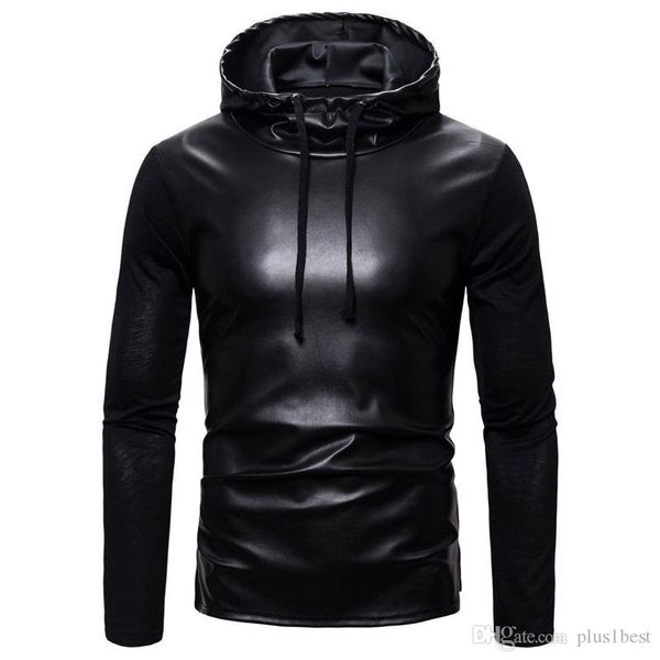 кожаные дизайнерские мужские футболки черный пуловер с длинным рукавом мужские топы с капюшоном сплошной цвет повседневные мужские тройники, White;black
кожаные дизайнерские мужские футболки черный пуловер с длинным рукавом мужские топы с капюшоном сплошной цвет повседневные мужские тройники, White;black