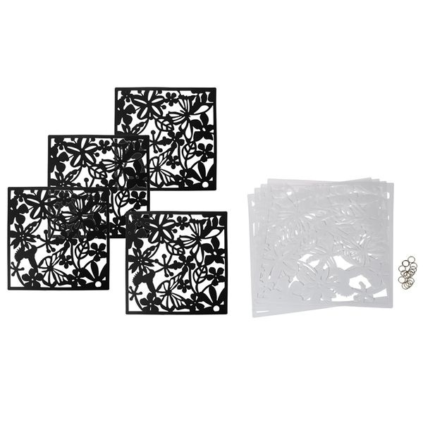 8 pcs fashion butterfly bird flower hanging screen partition divider panel room curtain home decor, 4 pcs black & 4 pcs white
8 pcs fashion butterfly bird flower hanging screen partition divider panel room curtain home decor, 4 pcs black & 4 pcs white