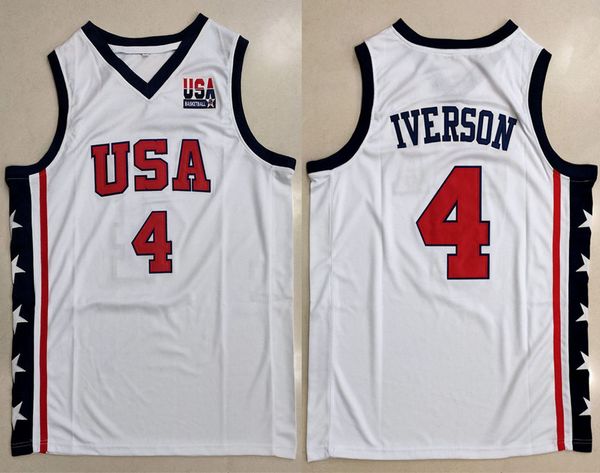 2003 olympic team dream usa allen iverson #4 white navy blue retro basketball jersey men's stitched custom number name jerseys, Black
2003 olympic team dream usa allen iverson #4 white navy blue retro basketball jersey men's stitched custom number name jerseys, Black