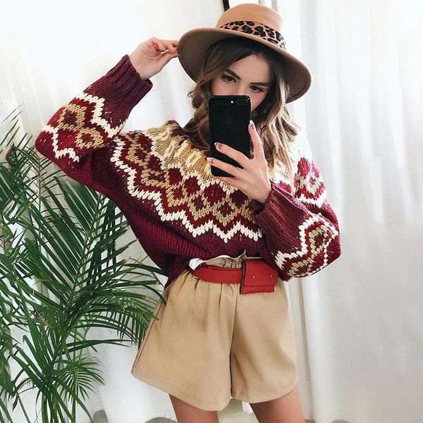 2020 vintage geometric women pullover long sleeve oversize female knitted sweater jumper autumn winter casual ladies women sweaters, White;black
2020 vintage geometric women pullover long sleeve oversize female knitted sweater jumper autumn winter casual ladies women sweaters, White;black