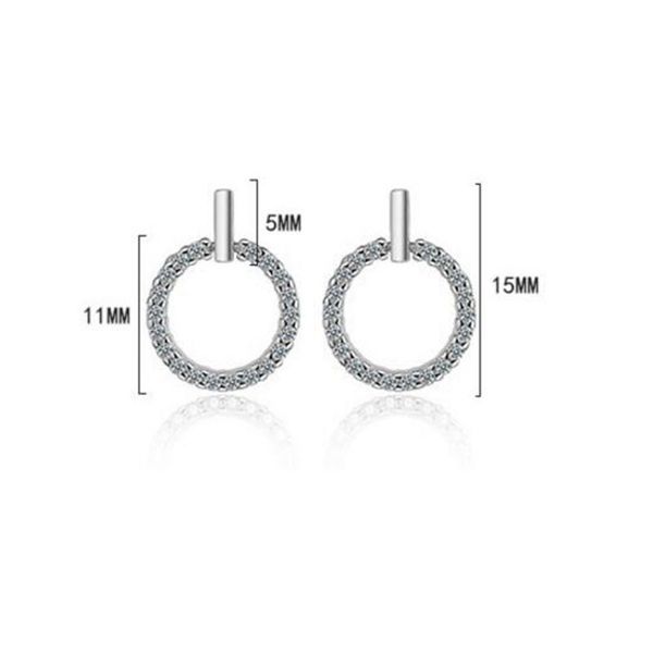 anenjery 925 sterling silver earrings oorbellen mosaic cz zircon circle stud earrings for women boucles d'oreilles s-e407, Golden;silver
anenjery 925 sterling silver earrings oorbellen mosaic cz zircon circle stud earrings for women boucles d'oreilles s-e407, Golden;silver