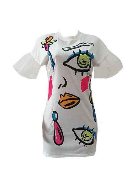 bell sleeve print women dresses summer o neck short sleeve lace fashion dress ladies pencil dresses, Black;gray
bell sleeve print women dresses summer o neck short sleeve lace fashion dress ladies pencil dresses, Black;gray