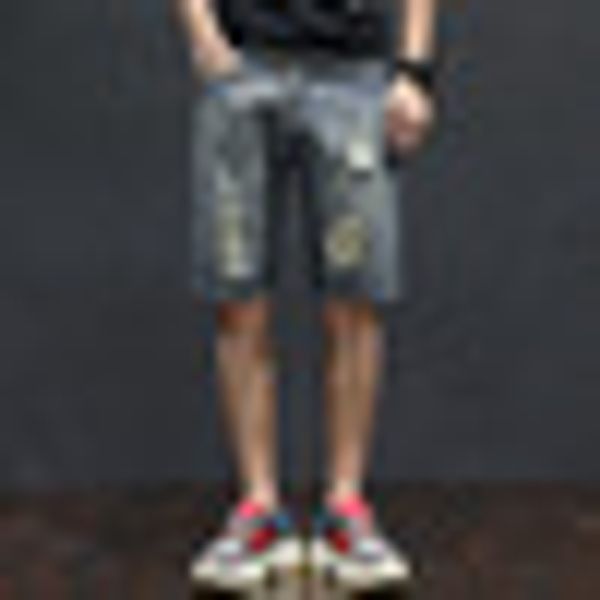 vintage men jeans shorts ripped hole streetwear summer thin casual mens denim shorts clothing, Blue
vintage men jeans shorts ripped hole streetwear summer thin casual mens denim shorts clothing, Blue
