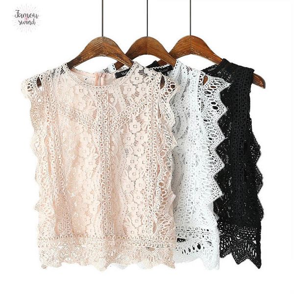 женщины сладкий блуза lace crop top женский o шеи без рукавов выдалбливают короткие стильные рубашки blusas wa242, White
женщины сладкий блуза lace crop top женский o шеи без рукавов выдалбливают короткие стильные рубашки blusas wa242, White