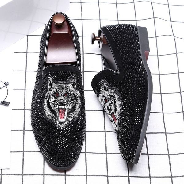 black spikes rivet shoes embroidery rhinestone glitter men loafers casual shoes party wedding dress men flats moccasins
black spikes rivet shoes embroidery rhinestone glitter men loafers casual shoes party wedding dress men flats moccasins