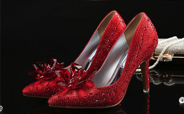 grade cinderella crystal shoes bridal rhinestone wedding shoes dress shoes with flower genuine leather big small size 33 34 to 42, Black
grade cinderella crystal shoes bridal rhinestone wedding shoes dress shoes with flower genuine leather big small size 33 34 to 42, Black
