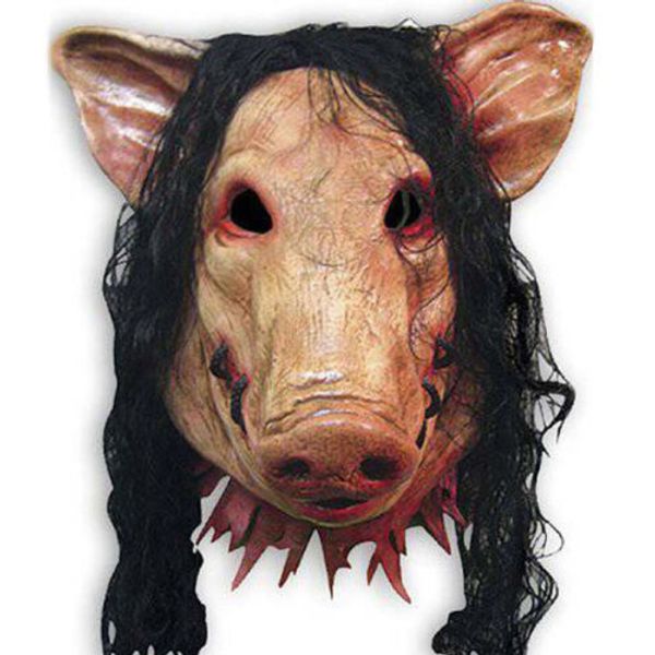 1 pcs halloween mask full face saw pig head scary mask costume party cosplay props with hair pig head mask
1 pcs halloween mask full face saw pig head scary mask costume party cosplay props with hair pig head mask