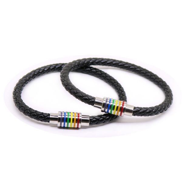 new classic style men leather bracelet stainless steel magnet clasp button neutral accessories hand-woven jewelry gifts, Golden;silver
new classic style men leather bracelet stainless steel magnet clasp button neutral accessories hand-woven jewelry gifts, Golden;silver