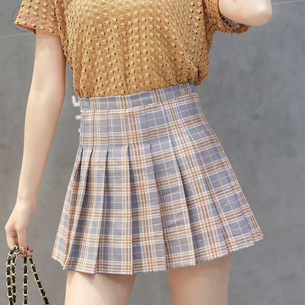 mini skirts women high waist plaid pleated skirt female college plaid lady a line empire above knee skirts 2019 spring summer clothes, Black
mini skirts women high waist plaid pleated skirt female college plaid lady a line empire above knee skirts 2019 spring summer clothes, Black