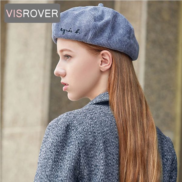 visrover 7color autumn winter soft embroidery letters solid beret painter cap baked wheat cake cap warm buds hat girl wholesale, Blue;gray
visrover 7color autumn winter soft embroidery letters solid beret painter cap baked wheat cake cap warm buds hat girl wholesale, Blue;gray