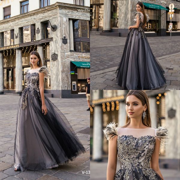 2020 elegant evening dresses jewel neck lace sequins beads feather a line prom dress floor length custom made formal party gowns, Black;red
2020 elegant evening dresses jewel neck lace sequins beads feather a line prom dress floor length custom made formal party gowns, Black;red