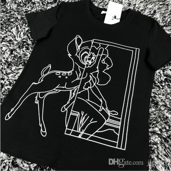 new fashion g deer t shirt womens mens t shirt short sleeve cotton tees mens womens clothing, White;black
new fashion g deer t shirt womens mens t shirt short sleeve cotton tees mens womens clothing, White;black