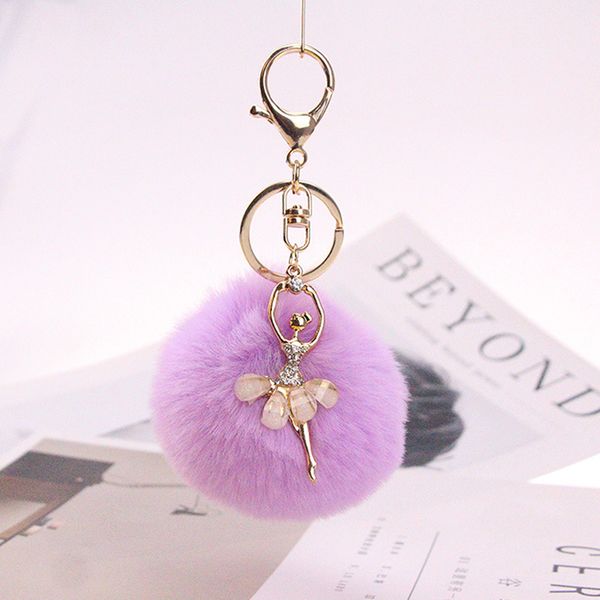 fashional simple design keychain fake fur ball key chain ballet angel girl fourrure pompon women bag jewelry, Silver
fashional simple design keychain fake fur ball key chain ballet angel girl fourrure pompon women bag jewelry, Silver