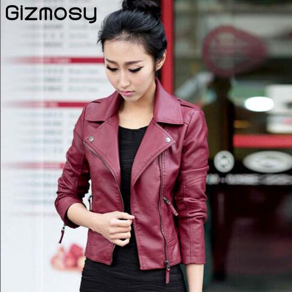 new pu leather jacket women vintage slim biker motorcycle soft outwear faux leather zipper jackets spring ladies coats bn122-2, Black
new pu leather jacket women vintage slim biker motorcycle soft outwear faux leather zipper jackets spring ladies coats bn122-2, Black