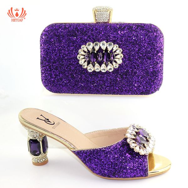 new arrival purple color african shoes and matching bags italian matching wedding shoe and bag sets decorated with rhinestone, Black
new arrival purple color african shoes and matching bags italian matching wedding shoe and bag sets decorated with rhinestone, Black