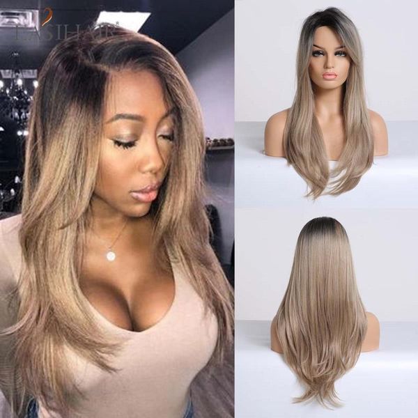 easihair длинные прямые черные до коричневого цвета волосы омбре термостойкие синтетические парики с боковой челкой парики для женщин коспле, Black
easihair длинные прямые черные до коричневого цвета волосы омбре термостойкие синтетические парики с боковой челкой парики для женщин коспле, Black